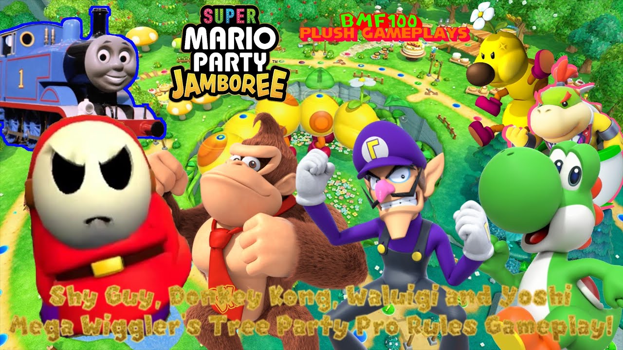 BMF100 Plush Gameplays: Super Mario Party Jamboree Mega Wiggler's Tree Party Pro Rules Gameplay!