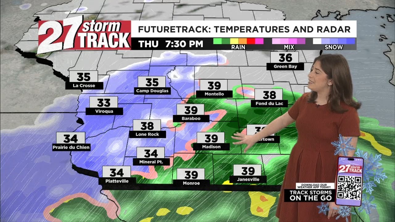 Windy Wednesday before rain and snow tomorrow night