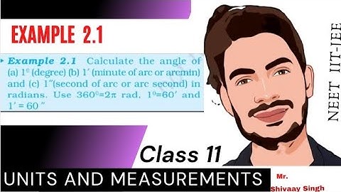Example 2.1 of physics class 11 , units and measurements | NCERT