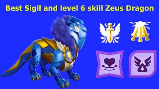 Best Sigil and level 6 skill Zeus Dragon-Dragon Mania Legends | Anubis and Diva Castle event | DML