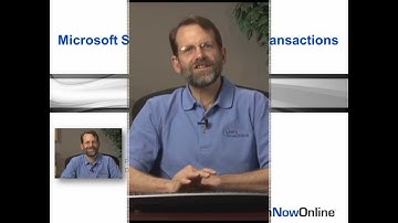Trailer for SQL 2012 Developer tutorial: "Transactions"