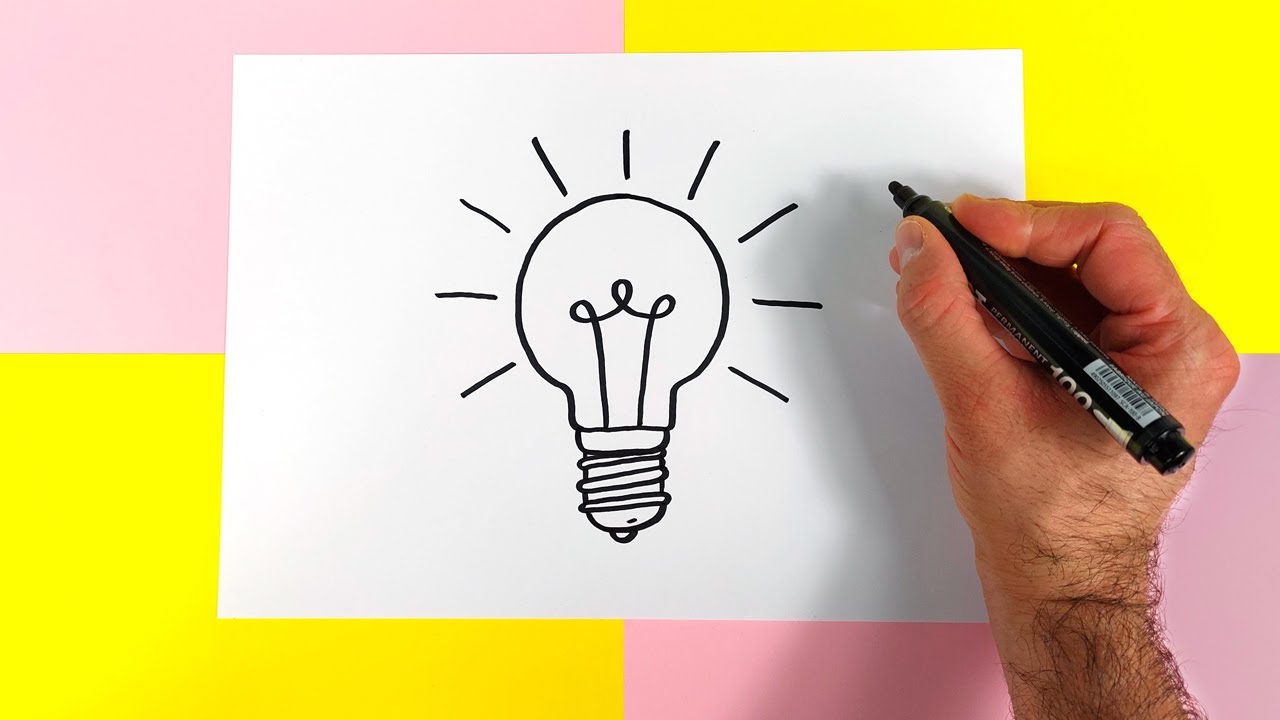 Comment dessiner une ampoule ? - YouTube