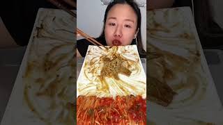 Enoki Mushroom Eating Challenge shorts asmr challenge mukbang  Not Mine