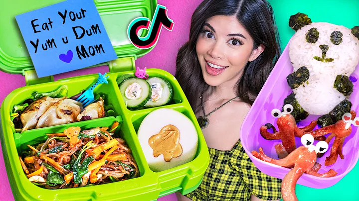 I tried Satisfying Food Art Bento Lunches on Tik Tok