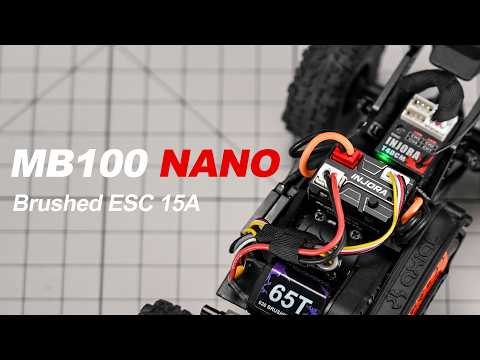 INJORA MB100 NANO Brushed ESC 15A for 1/24 1/30 1/32 RC Crawlers