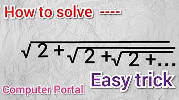Can you solve the infinite square root  problems? | never ending square root?
