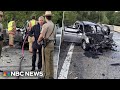 Tom Costello explains how he pulled a person out of a burning car in Maryland