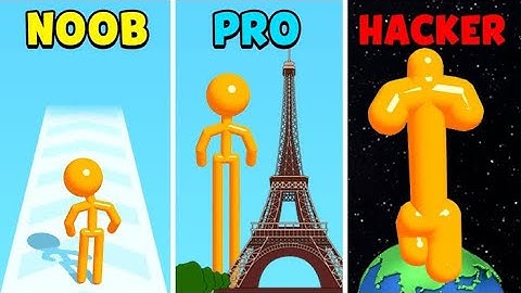 NOOB vs PRO vs HACKER vs GOD in Tall Man Run Walkthrough Gameplay part 1 Aftab Ali Gamerz