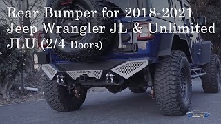 #OEDRO #RearBumper for 2018-2021 Jeep Wrangler JL & Unlimited JLU (2/4 Doors)