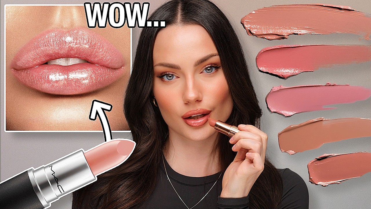 7 BEST NUDE LIPSTICKS YOU NEED (WITH SWATCHES) for pale & light skin tones!