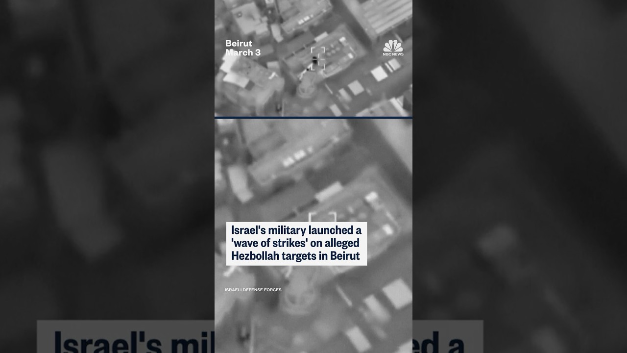 Israel's military launched a 'wave of strikes' on alleged Hezbollah targets in Beirut