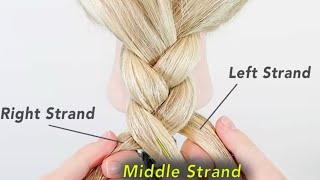 BEGINNERS START HERE!! How To Braid Hair For Complete Beginners (With Hand Placement & More) 