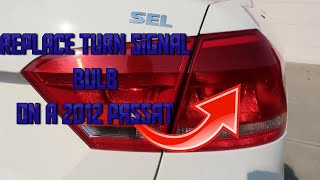 Change 2012 VW Passat rear turn signal bulb by JGTV 120,403 views 5 years ago 6 minutes, 19 seconds