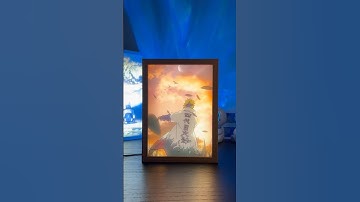 naruto light up painting Frame glowing Frame #animeart #lightpainting