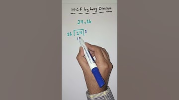 HCF | How to find HCF by long division | Highest common factor | Math Tricks | #Shorts 1080p