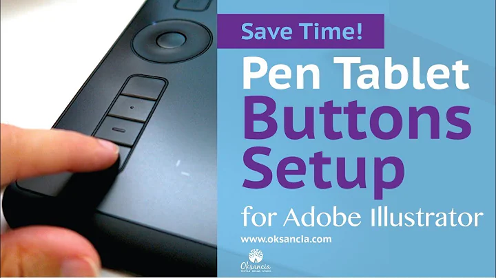How to set up buttons on a graphics pen tablet for Adobe Illustrator. Wacom Intuos Pro tablet.