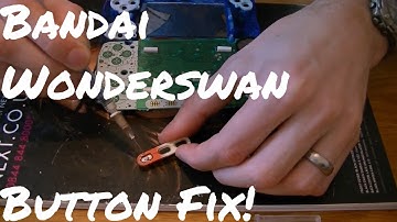 Wonderswan Color Power Button Fix with Conductive Paint