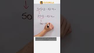 Order of Operations: Solve 5×5×2-12÷4 #Math #TheOrderOfOperations #OrderOfOperationsForBeginners screenshot 5