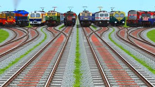 X RAILS PASSING FROM CURVED BRANCHED ANIMATED RAILROAD TRACKS RISKY RAILROAD TRACKS | train wold4  screenshot 1