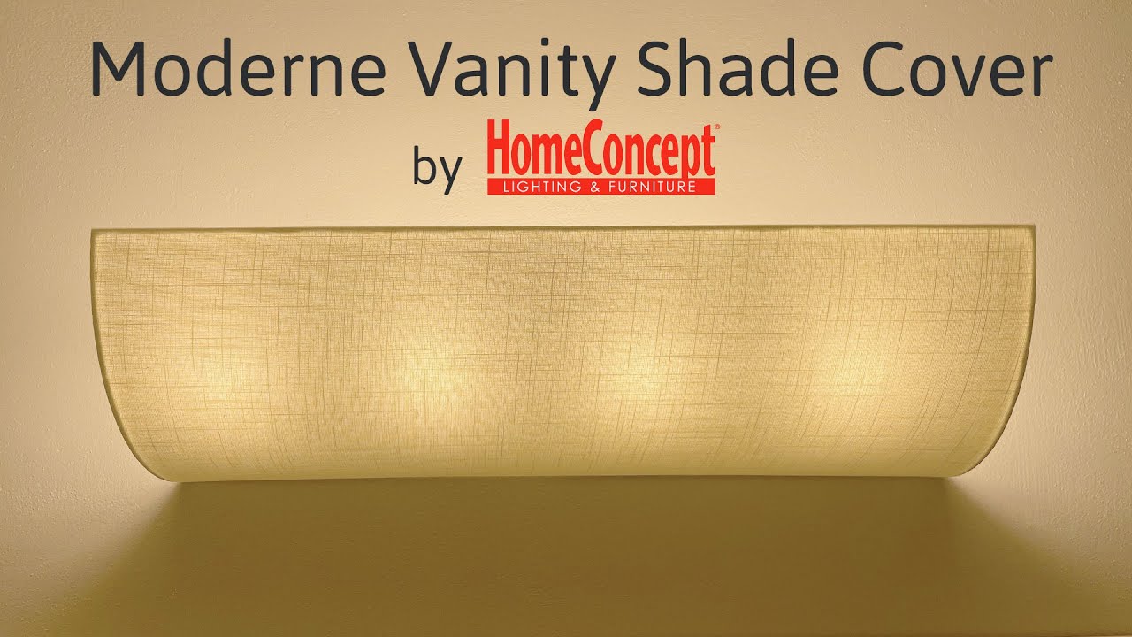 Moderne Vanity Light Cover DIY Conversion Kit for Hollywood Lights