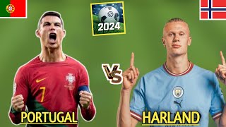 RONALDO vs HARLAND | PORTUGAL vs NORWAY | PORTUGAL WINS | Football League 2024 |  Football Gameplay