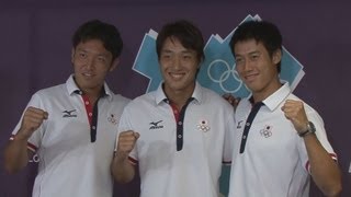 錦織「メダルを目指す」 テニス日本代表が会見