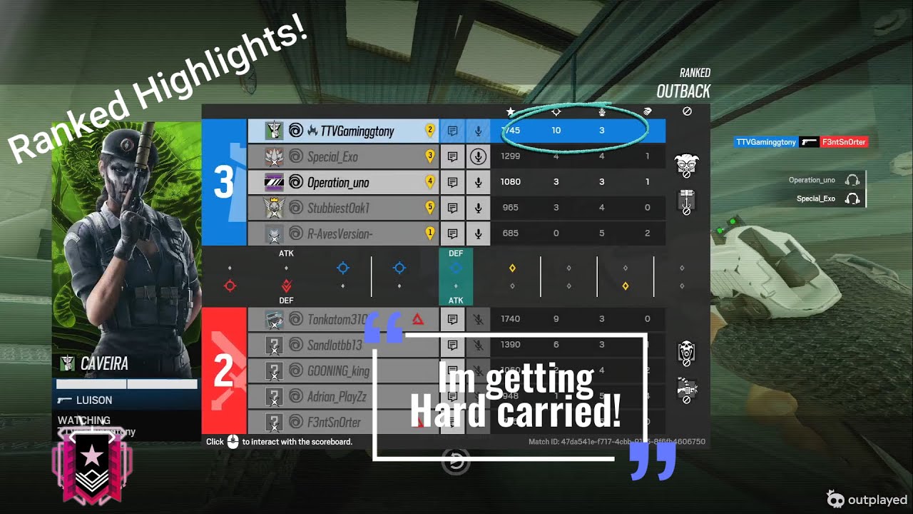 Rainbow 6 Siege Ranked Highlights EP.1 - YouTube