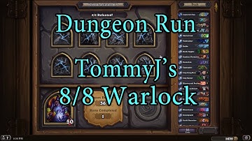 Hearthstone: Kobolds and Catacombs Warlock 8/8 Dungeon Run