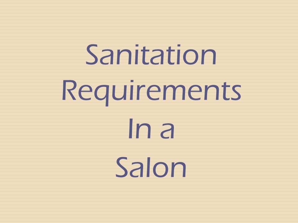sanitation in a salon YouTube