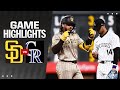 Padres vs rockies game highlights 42324  mlb highlights