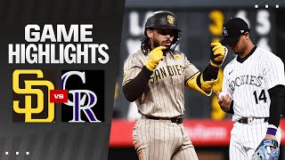 Padres vs. Rockies Game Highlights (4/23/24) | MLB Highlights