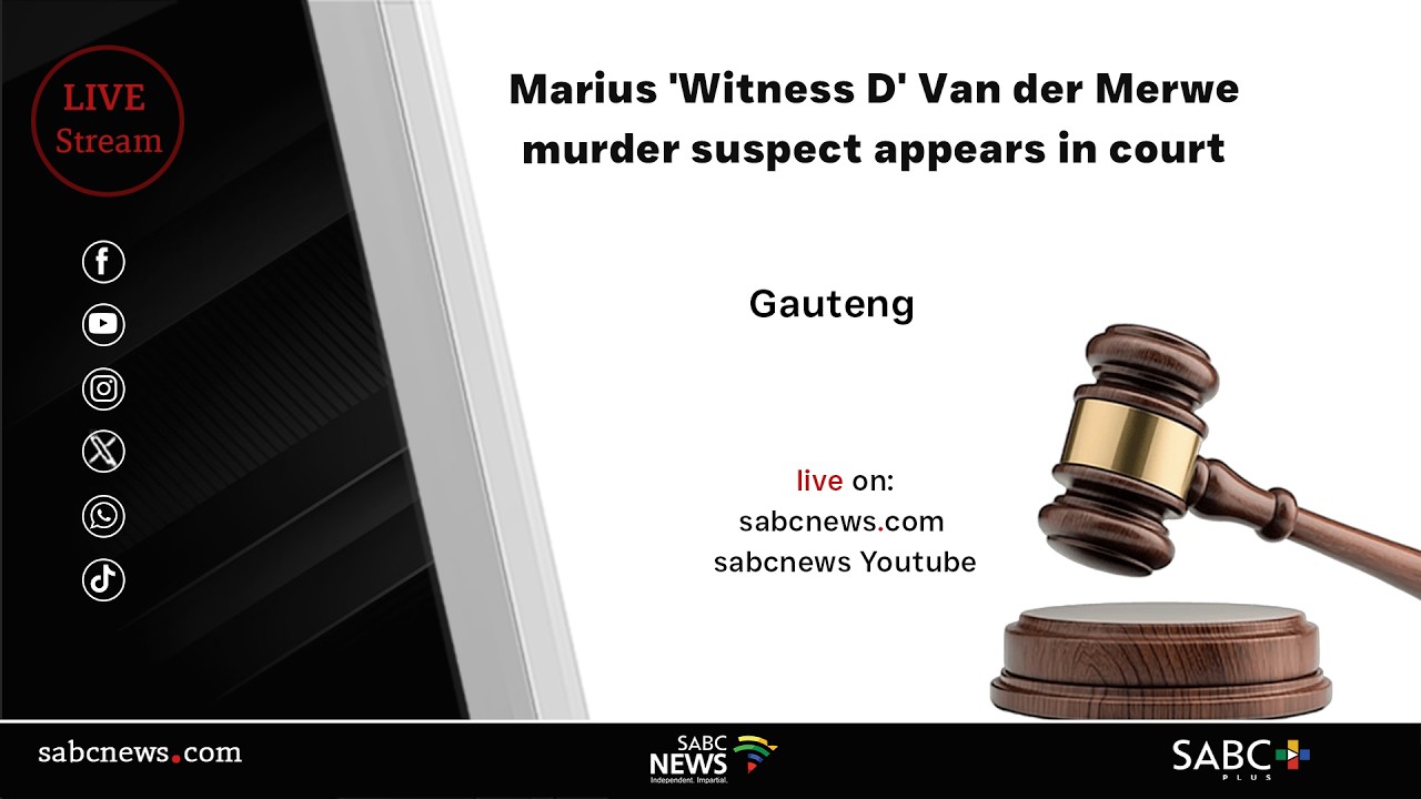 Marius 'Witness D' Van der Merwe murder suspect appears in court - YouTube