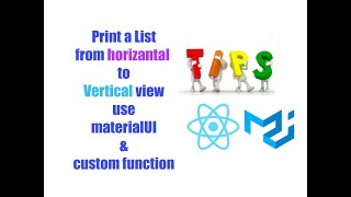 Iterate through a list vertically uses material-UI and a custom function made easy
