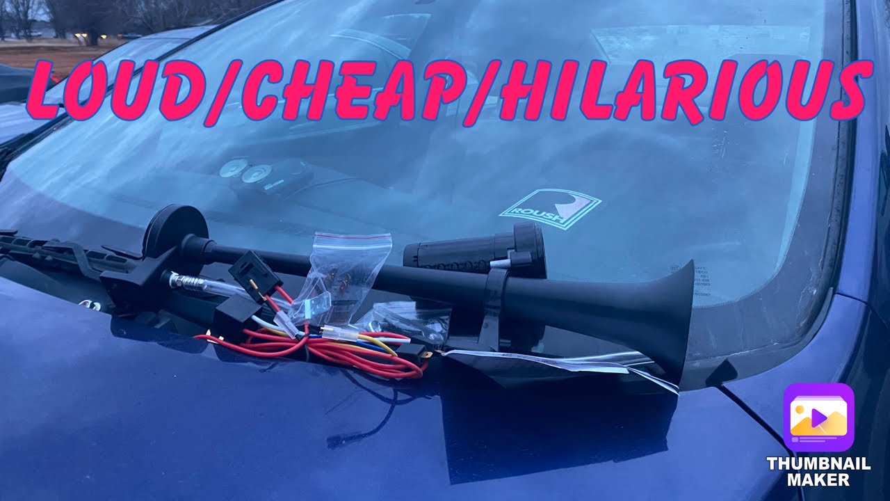 Train Horn Install On A Mazda 3 YouTube