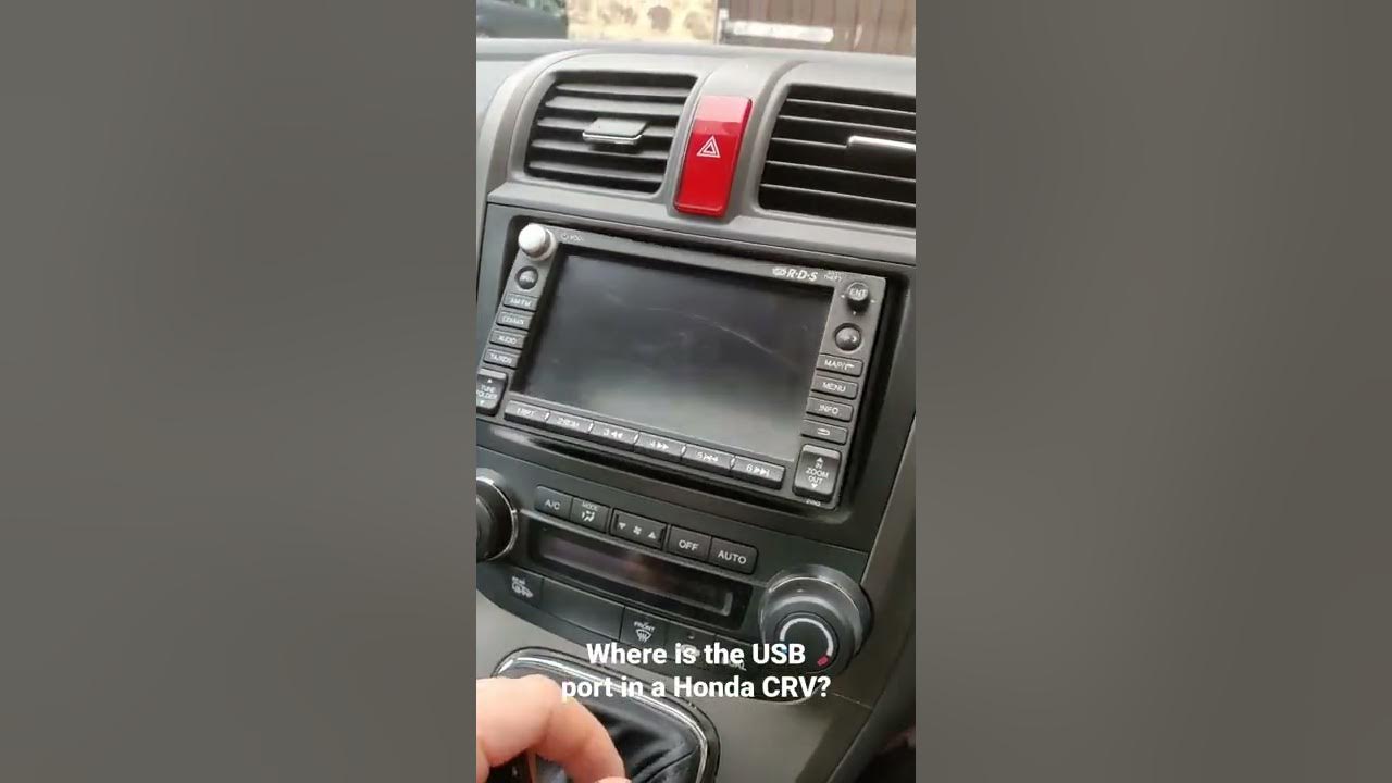 Where is the USB port in a Honda CRV? - YouTube
