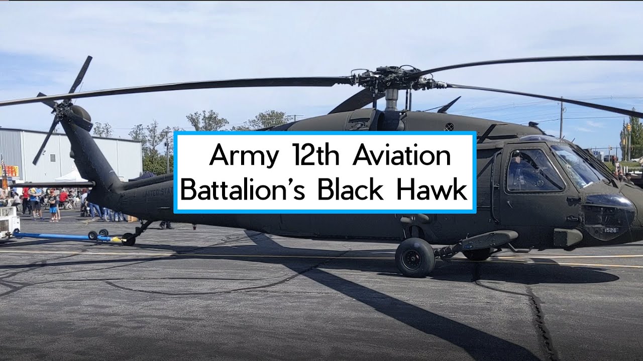 Army 12th Aviation Battalion's Black Hawk