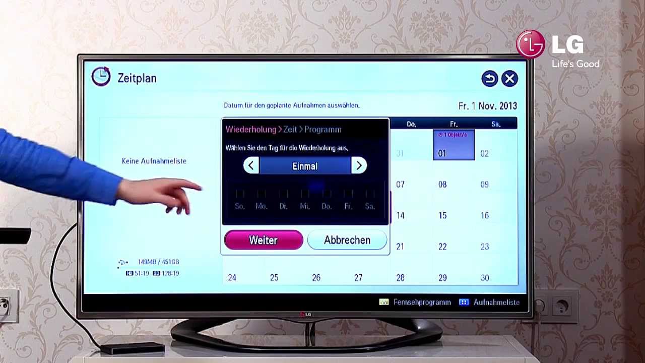 Offer buitenste amplitude LG LED Smart TV - 7 USB-Recording / Aufnehmen mit dem TV - YouTube