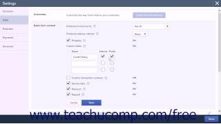 QuickBooks Online Plus 2015 Tutorial Enabling Custom Fields in Sales Forms Intuit Training