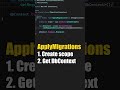 Run EF Migrations at Startup For Easy Local Development #shorts