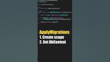 Run EF Migrations at Startup For Easy Local Development #shorts