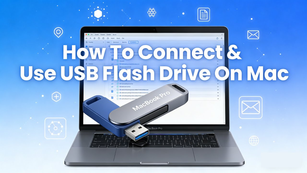 How To Connect & Use USB Flash Drive On Mac - YouTube