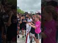 Our Jr. HEAT campers with the warm welcome 🥹 #nba #miamiheat