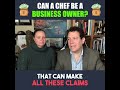 Can a chef be a business owner