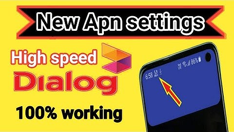 June 2024 New Dialog Apn settings | how to increase data speed settings | dialog internet speed