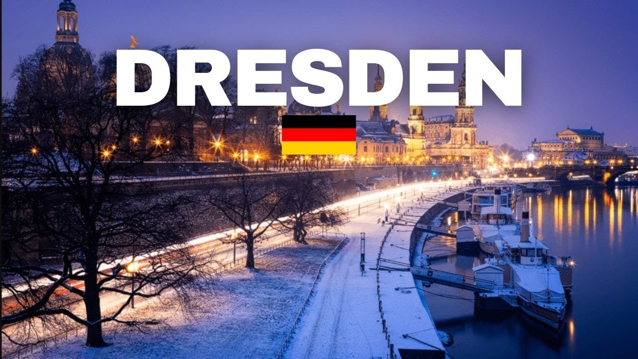 Dresden Germany 🇩🇪 Winter tour in Terrassenufer