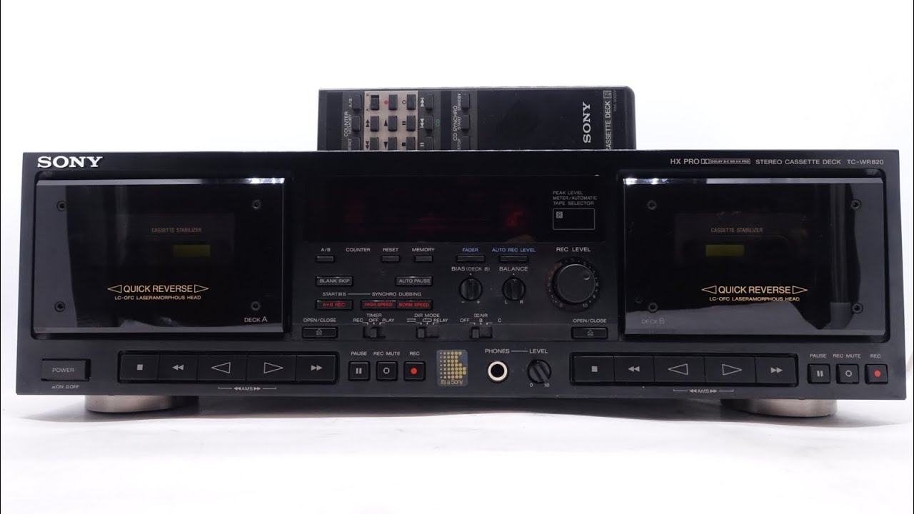 Deck Sony TC-We825S - YouTube