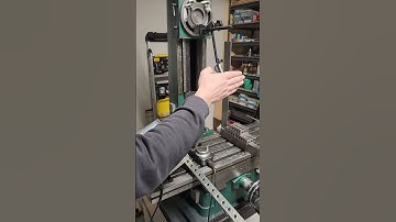 Grizzly G0519 milling machine. Checking column alignment with the table and next steps 1 of 3