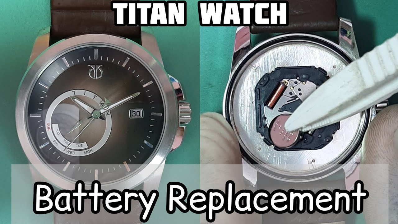 How To Change TITAN Watch Battery SR920SW - YouTube