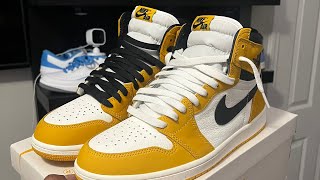 These Look Even Better In Hand. Air Jordan 1 Yellow Ochre. Review And Foot