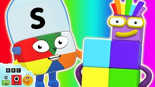 The Best Multicoloured Characters 🌈 🎨 | Learn to Read, Count, \& Explore Colours | @LearningBlocks